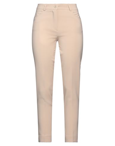 Boutique De La Femme Woman Pants Beige Size 6 Polyester, Elastane