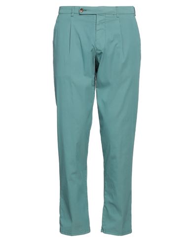 Berwich Man Pants Turquoise Size 34 Cotton, Polyamide, Elastane In Blue