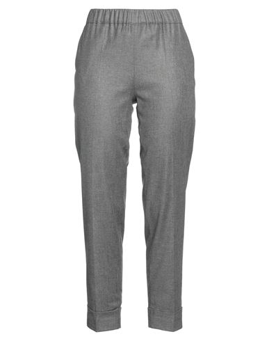 D Exterior D. Exterior Woman Pants Lead Size 8 Viscose, Wool, Polyamide, Polyester, Elastane In Grey