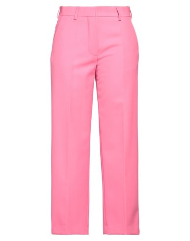 Dries Van Noten Woman Pants Fuchsia Size 6 Polyester, Wool In Pink