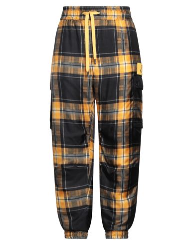 Dolce & Gabbana Man Pants Ocher Size 36 Silk, Polyester, Wool, Acrylic, Viscose In Yellow
