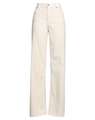 Dondup Woman Pants Cream Size 29 Cotton, Lyocell, Elastane In Beige