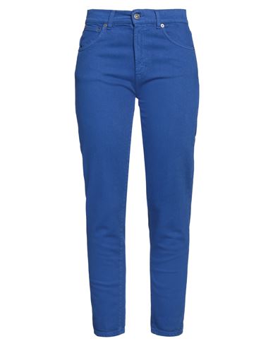 Dondup Woman Jeans Bright Blue Size 30 Cotton, Elastane