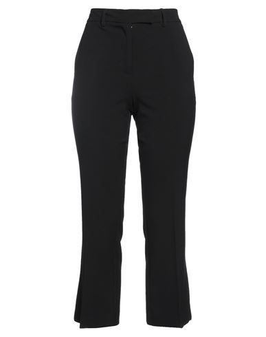 Rue Du Bac Woman Pants Black Size 8 Polyester, Viscose, Elastane