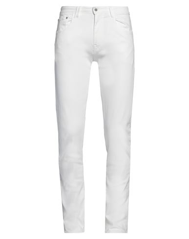 Cycle Man Jeans White Size 34 Cotton, Elastane
