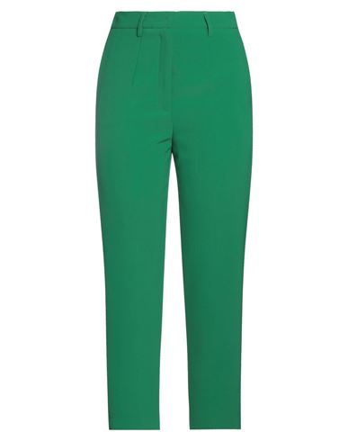 Rue Du Bac Woman Pants Green Size 6 Polyester, Elastane