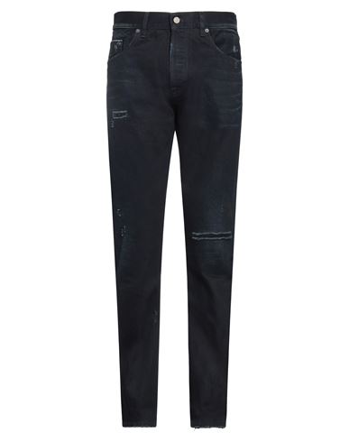 Dondup Man Denim Pants Blue Size 34 Cotton In Blue