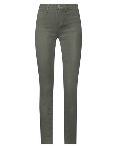L Agence L'agence Woman Jeans Military Green Size 30 Cotton, Elastane