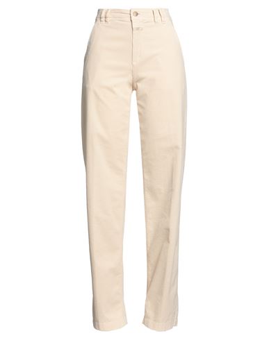 Closed Woman Pants Ivory Size 29 Cotton, Elastane In White