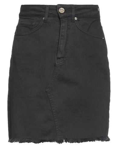 Klixs Woman Denim Skirt Black Size 26 Cotton, Elastane