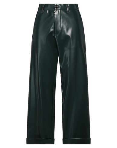 Mm6 Maison Margiela Woman Pants Dark Green Size 16 Polyester