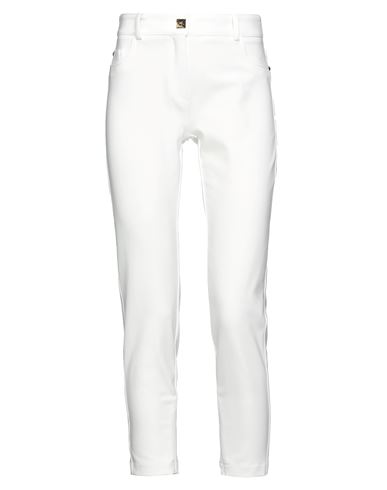 Elisabetta Franchi Woman Denim Pants White Size 29 Cotton, Elastomultiester, Elastane In Off White