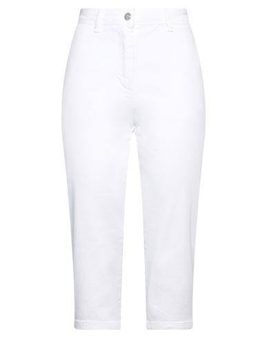 Silvian Heach Woman Pants White Size 26 Cotton, Elastane