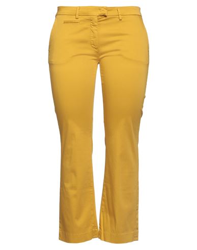Mason's Woman Pants Mustard Size 10 Cotton, Polyester, Elastane In Yellow