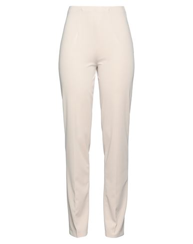 Boutique De La Femme Woman Pants Beige Size 12 Polyester, Elastane