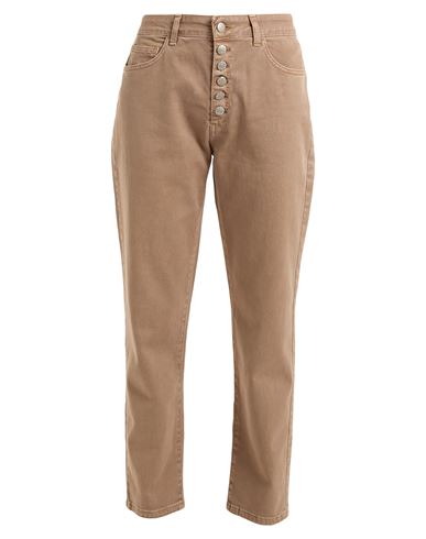 Kartika Woman Jeans Camel Size 8 Cotton, Elastane In Brown