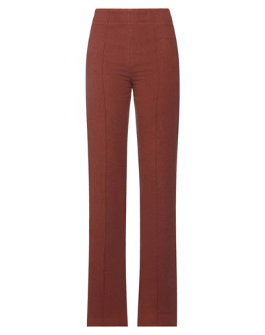 Chloé Woman Pants Brown Size 8 Virgin Wool, Cashmere