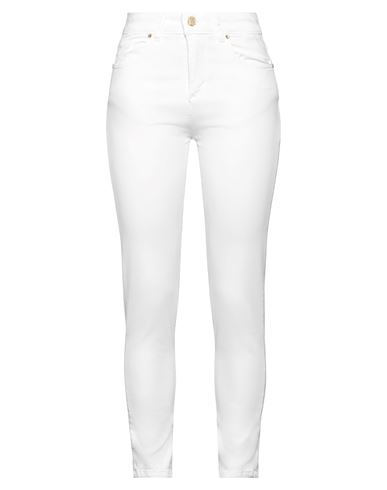 Klixs Woman Pants Cream Size 10 Cotton, Elastane In White