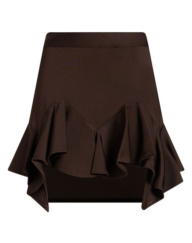 Givenchy Woman Mini Skirt Chocolate Brown Size Xs Viscose, Polyamide, Elastane
