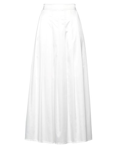 Le Streghe Woman Long Skirt White Size L Polyester