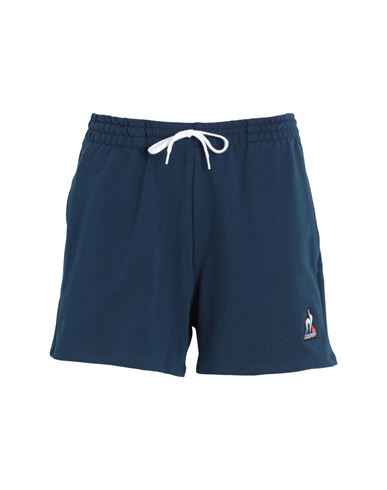 Le Coq Sportif Ess Short N°1 W Woman Shorts & Bermuda Shorts Navy Blue Size L Cotton, Elastane