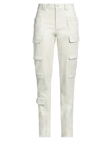 ISABEL MARANT ISABEL MARANT WOMAN PANTS CREAM SIZE 6 COTTON, ELASTANE 
