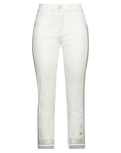 Elisa Cavaletti By Daniela Dallavalle Woman Pants Off White Size 27 Cotton, Elastane