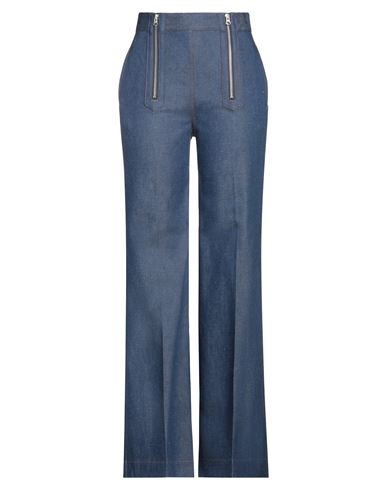 Shop Victoria Beckham Woman Denim Pants Blue Size 30 Cotton