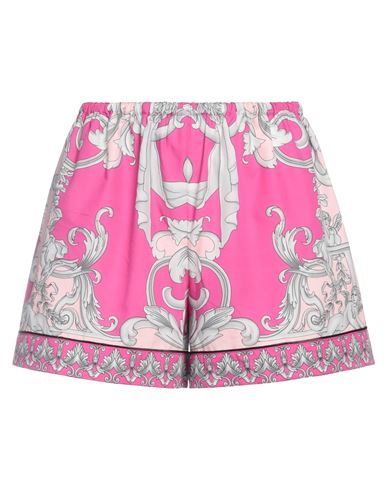 Shop Versace Woman Shorts & Bermuda Shorts Magenta Size 8 Cotton, Lyocell
