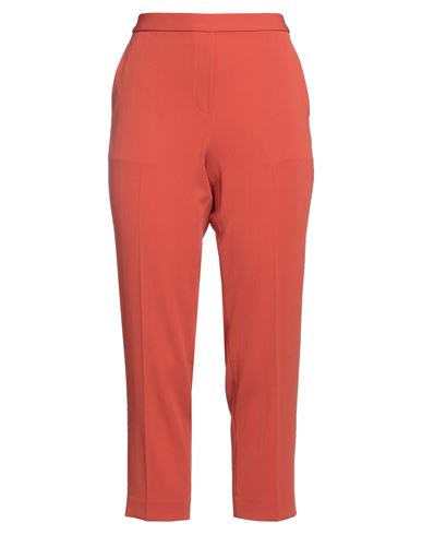 Theory Woman Pants Rust Size 8 Triacetate, Polyester In Red