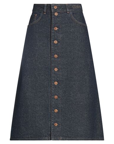 Chloé Woman Denim Skirt Blue Size 26 Cotton, Hemp
