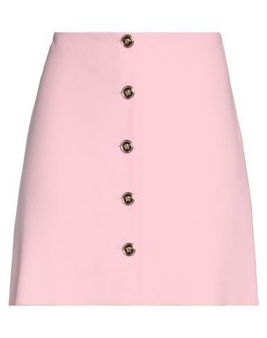 Versace Woman Mini Skirt Pink Size 6 Virgin Wool, Polyamide, Elastane