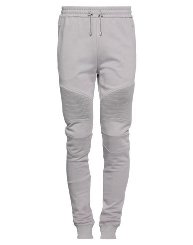 Balmain Man Pants Dove Grey Size Xl Cotton