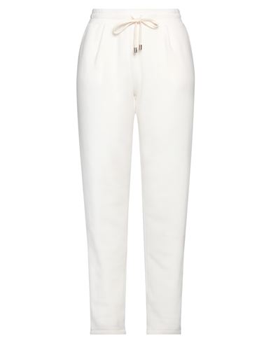Shop Daniele Fiesoli Woman Pants White Size 3 Polyester, Viscose