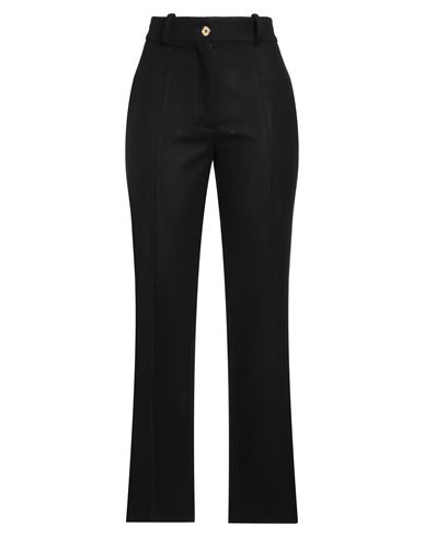 Shop Patou Woman Pants Black Size 8 Virgin Wool, Cashmere