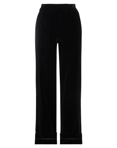 RED VALENTINO RED VALENTINO WOMAN PANTS BLACK SIZE 6 COTTON, ELASTANE, POLYESTER