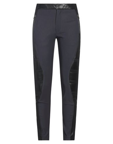 Ferrari Woman Pants Navy Blue Size 6 Lambskin, Viscose, Polyamide, Elastane