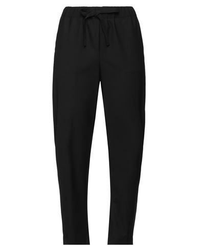 Semicouture Woman Pants Black Size 8 Polyester, Virgin Wool, Elastane