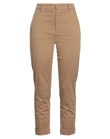 Dondup Woman Pants Sand Size 30 Cotton, Elastane In Beige