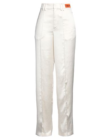 Heron Preston Woman Pants Ivory Size 6 Polyester In White