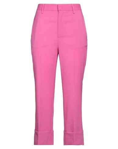 Dsquared2 Woman Pants Magenta Size 6 Polyester, Virgin Wool, Elastane In Pink