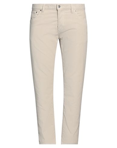 Dondup Man Pants Beige Size 33 Cotton, Elastane