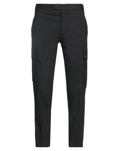 Neil Barrett Cargo Skinny Wool-blend Trousers In Black