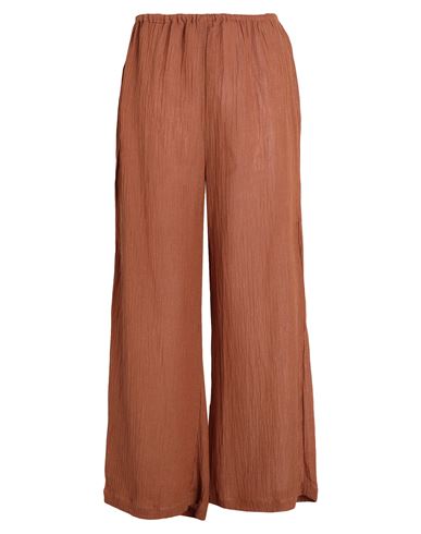 Faithfull The Brand Woman Pants Tan Size 8 Linen, Rayon In Brown
