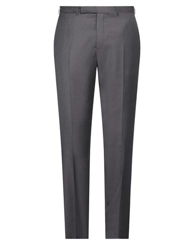 Shop Zegna Man Pants Grey Size 42 Wool, Cotton