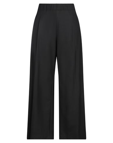 Semicouture Woman Pants Black Size 10 Polyester, Virgin Wool, Elastane