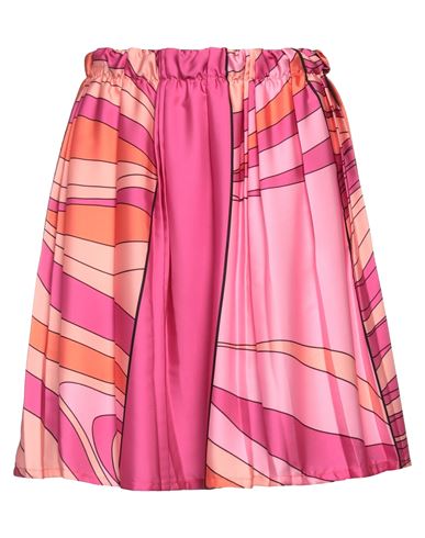 Pink Memories Woman Long Skirt Fuchsia Size 8 Polyester