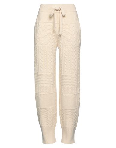 Roberto Collina Woman Pants Ivory Size M Wool In White