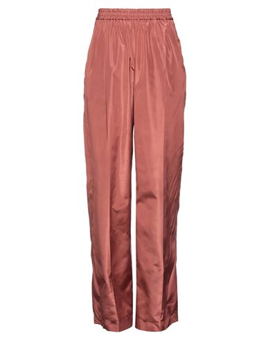 Valentino Woman Pants Cocoa Size 12 Silk In Brown