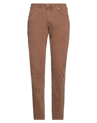 Jacob Cohёn Man Pants Brown Size 31 Cotton, Elastane, Polyester In Brown